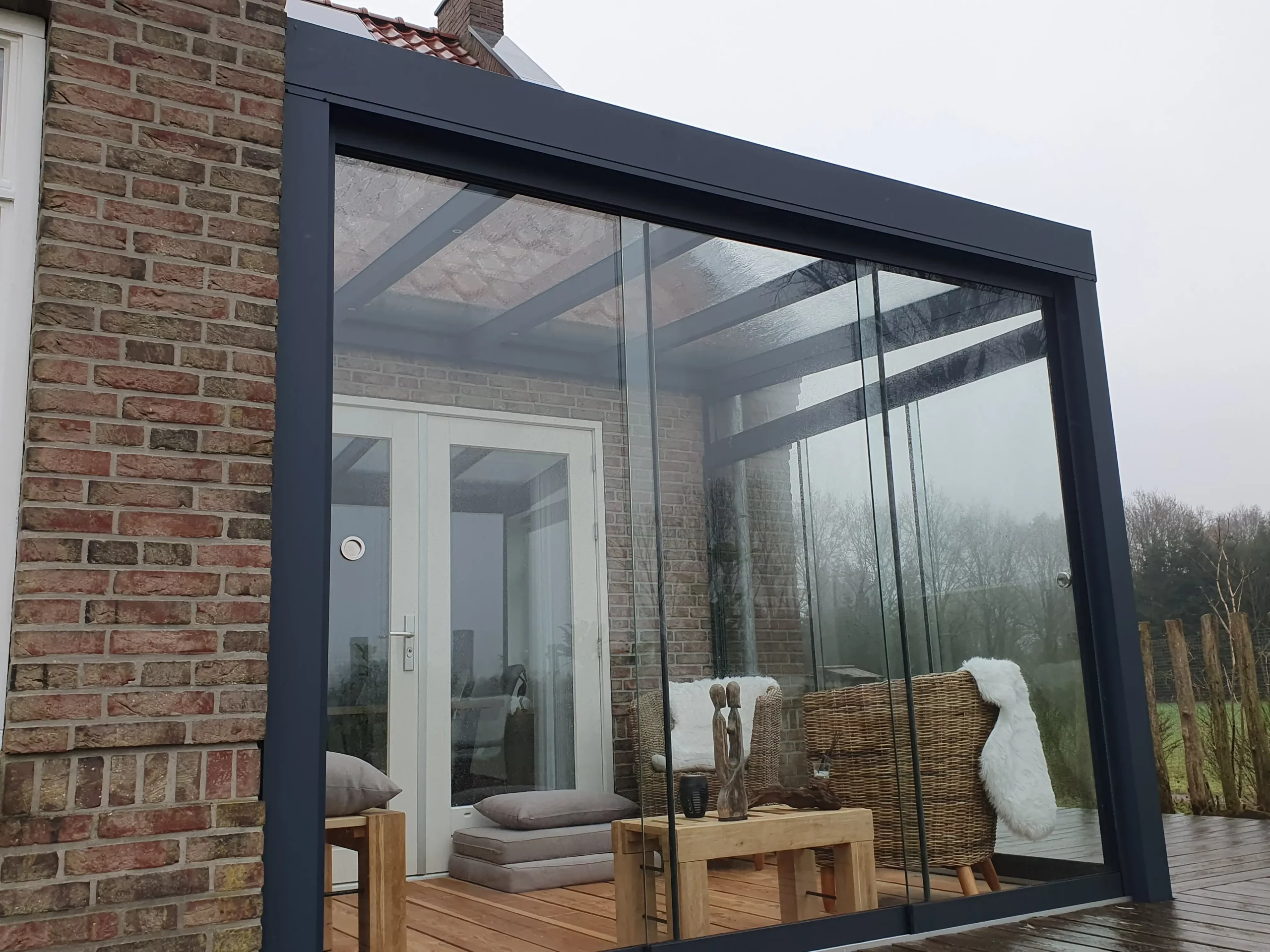 Glazen schuifwanden op maat