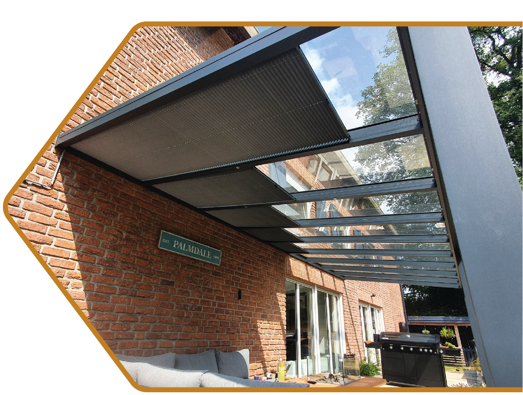 Plissé zonwering Palace Garden