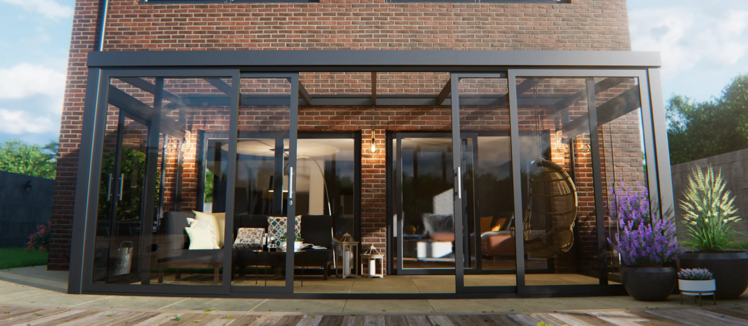 Aluminium schuifpui Palace Garden