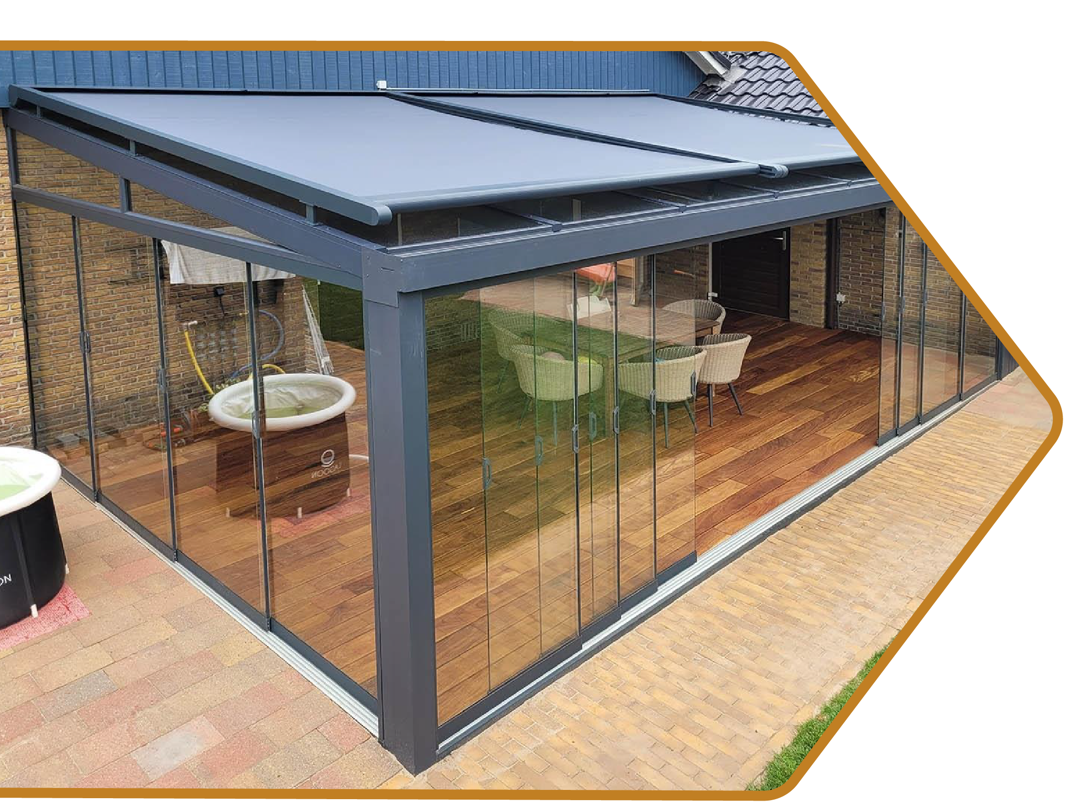 Bovendakzonwering Palace Garden